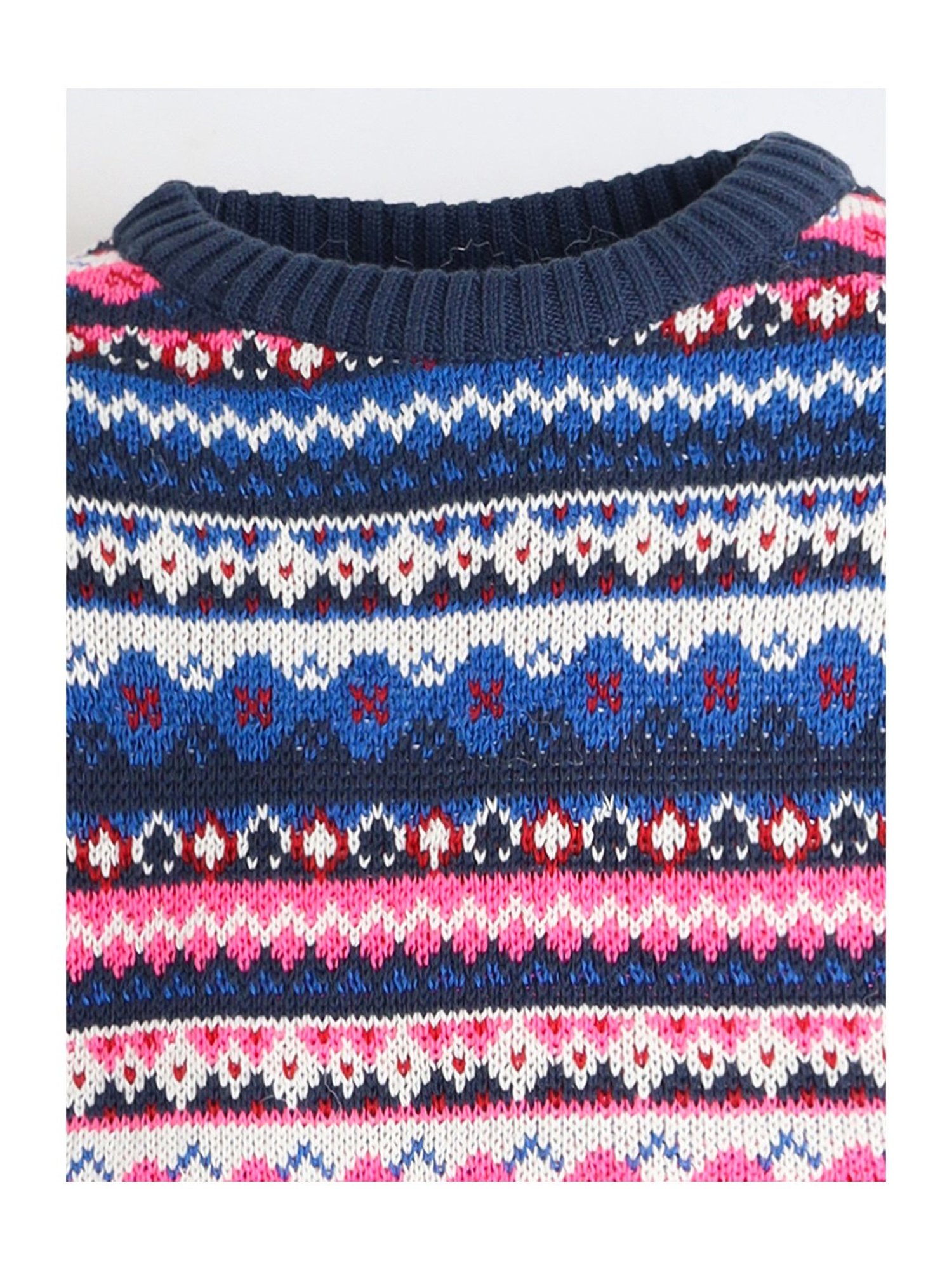 Cherry Crumble By Nitt Hyman Kids Multicolor Self Design Full Sleeves Sweater