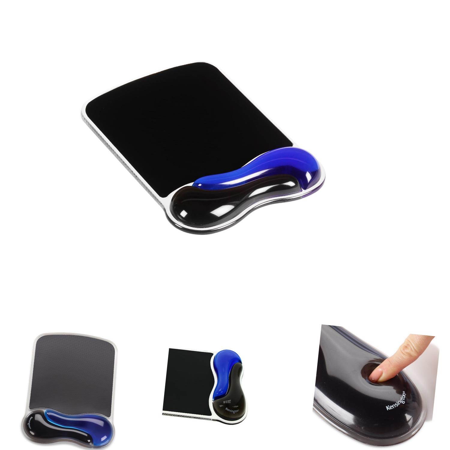 Kensington Duo Gel Mouse Pad with Wrist Rest - Blue (K62401AM) Blue Mouse Pad