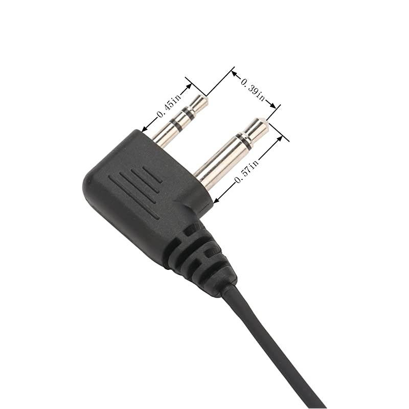 Way Radio Earpiece Noise Canceling Transparent Security Headphones Walkie Talkie Earphone with PTTVOX Pair