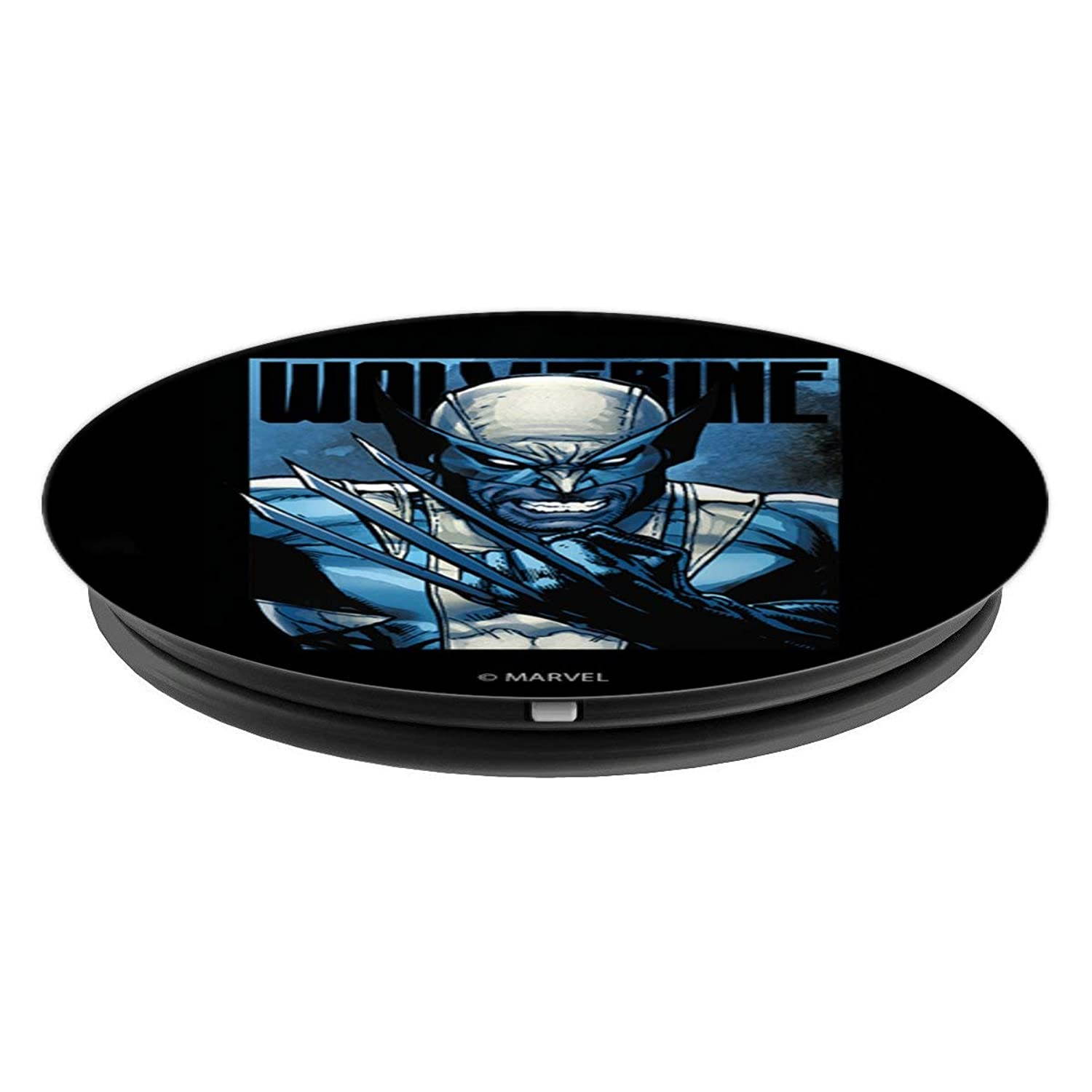 Marvel X-Men Wolverine Claws Close Up Blue PopSockets Grip and Stand for Phones and Tablets