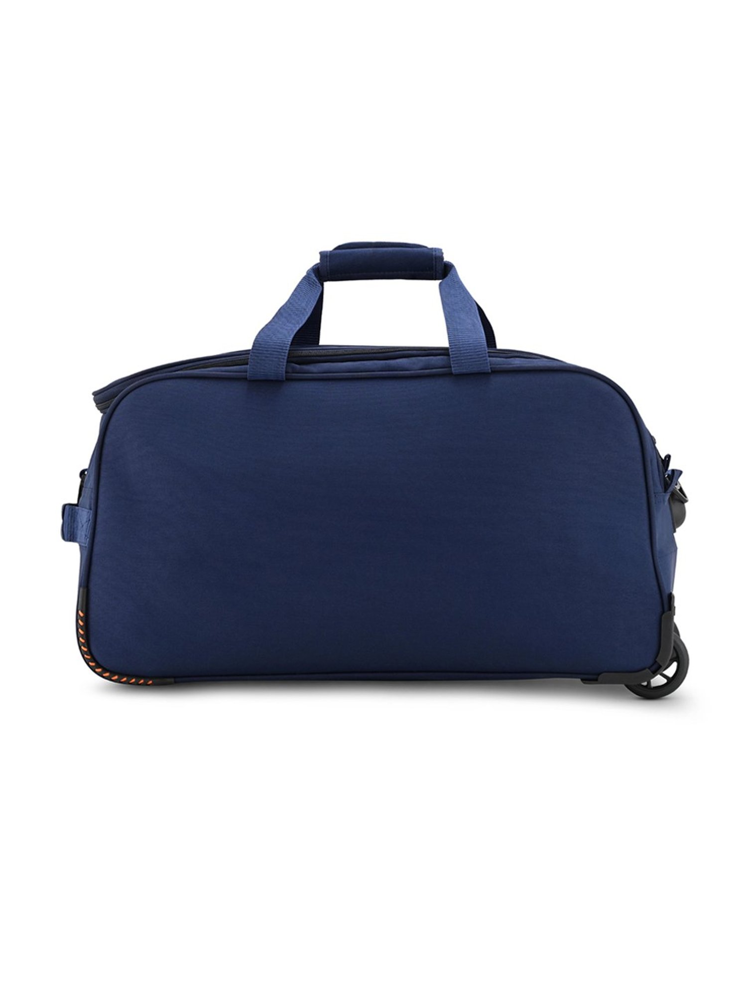 Harissons Blue & Orange Printed Large Duffel Trolley Bag - 24 inch