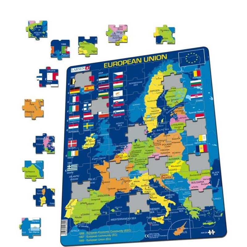 Larsen European Union Kids' Jigsaw Puzzle - 70pc