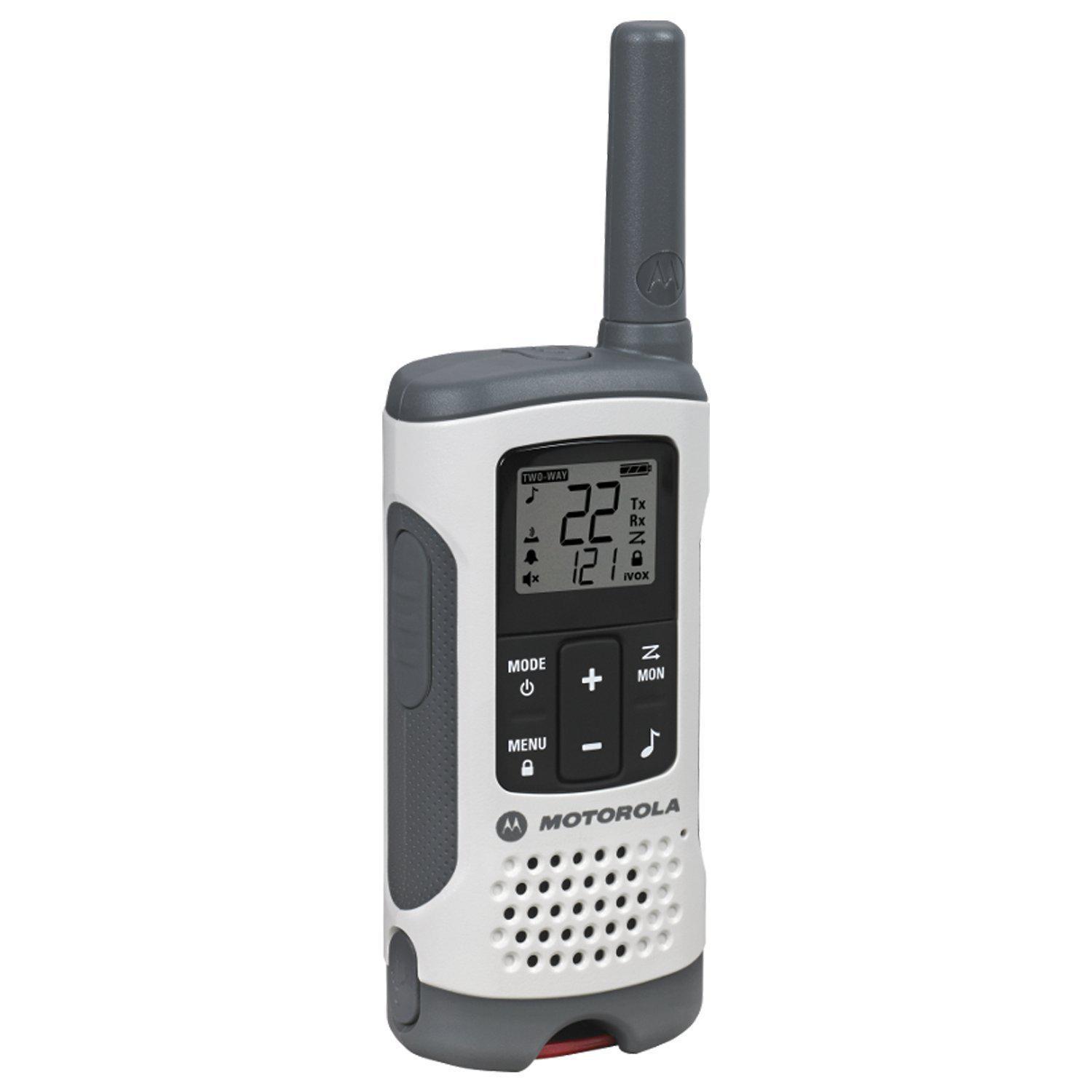 MOTOROLA T260TP Two Way Radio,White/Red,PK3