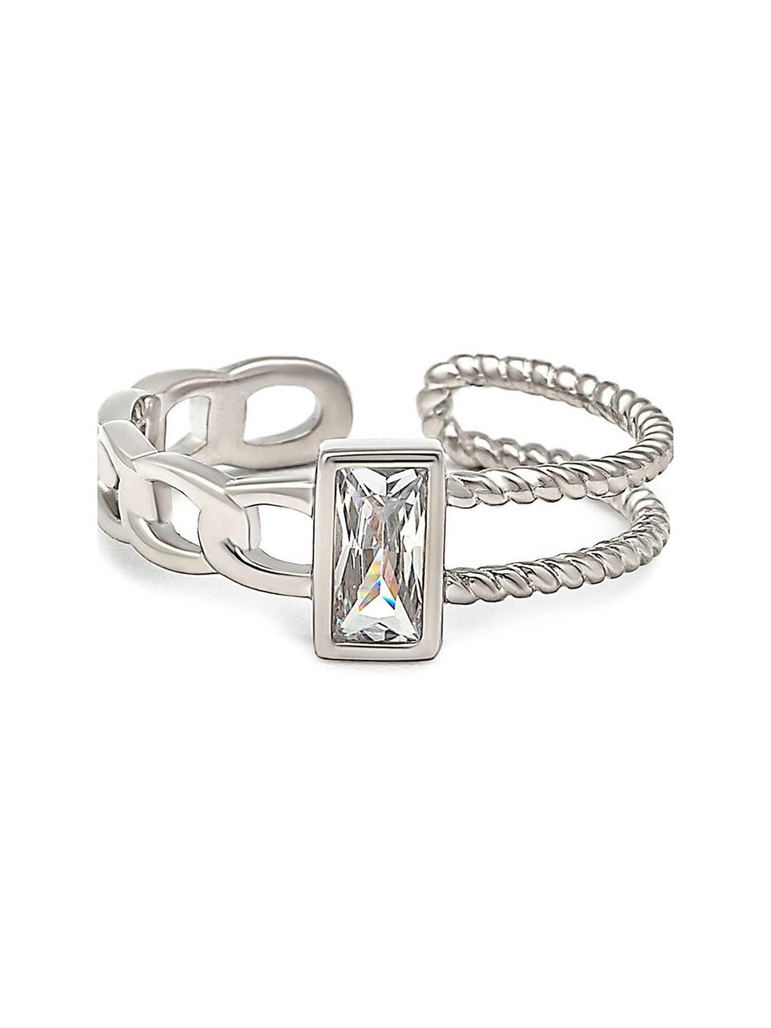 Silberry 92.5 Sterling Silver Eclipse Ring