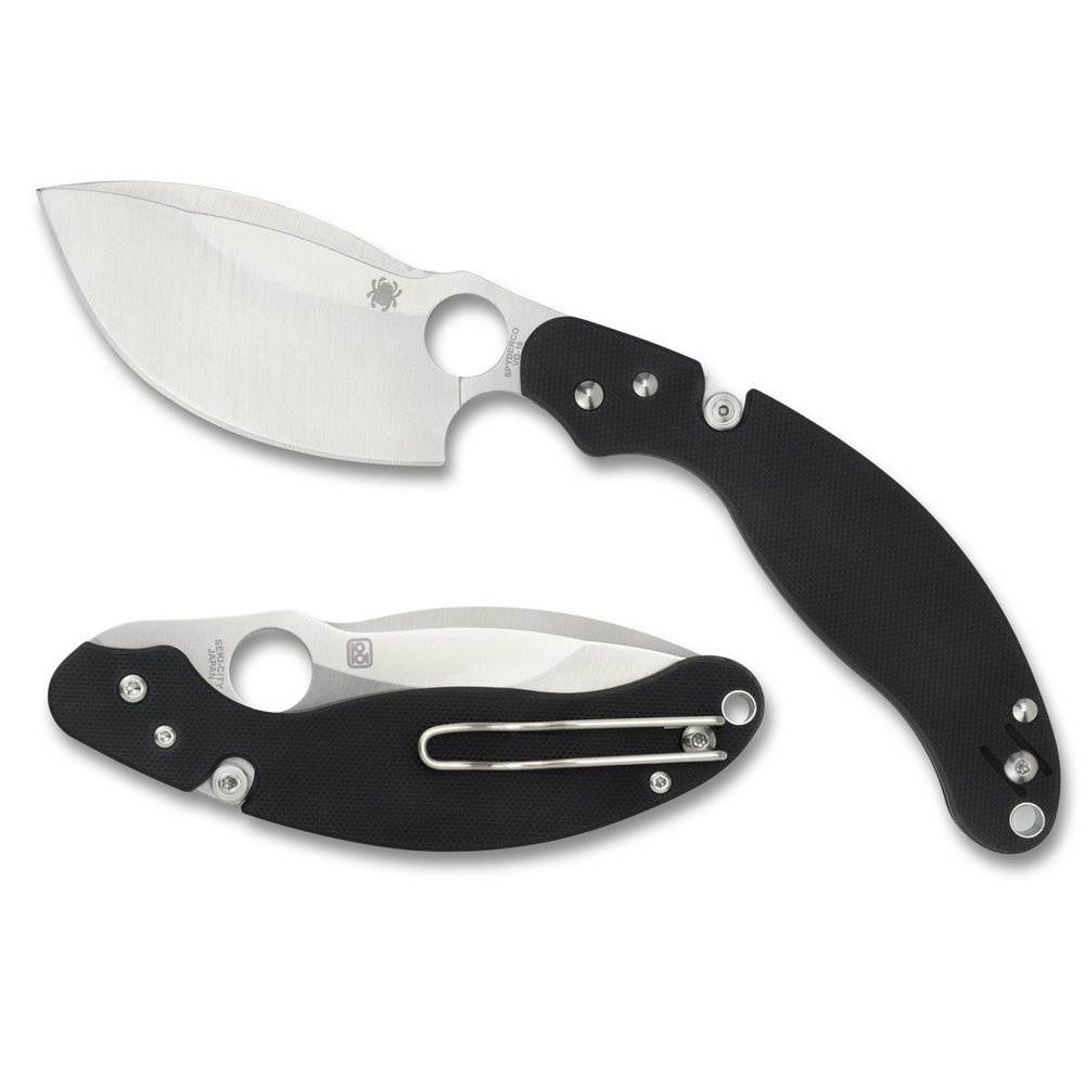 Spyderco Parata Folder 3.46 in Plain Black G-10 Handle