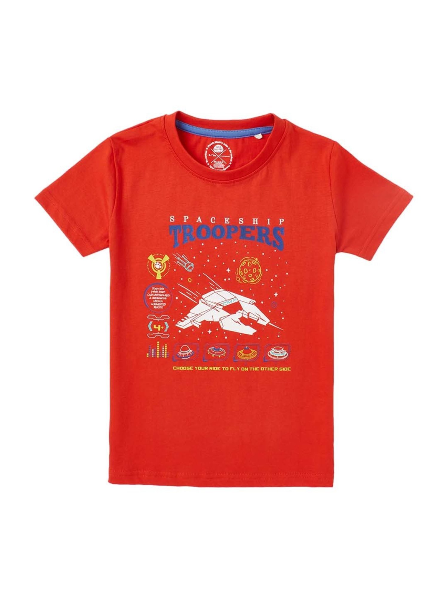 Cub McPaws Kids Multicolor Cotton Printed T-Shirt (Pack of 3)