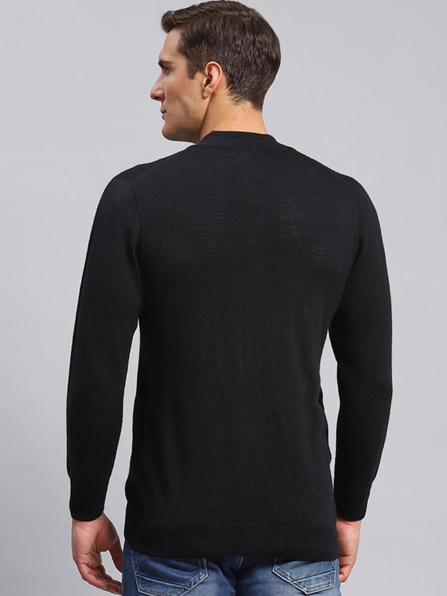 Monte Carlo Black Regular Fit Pullover