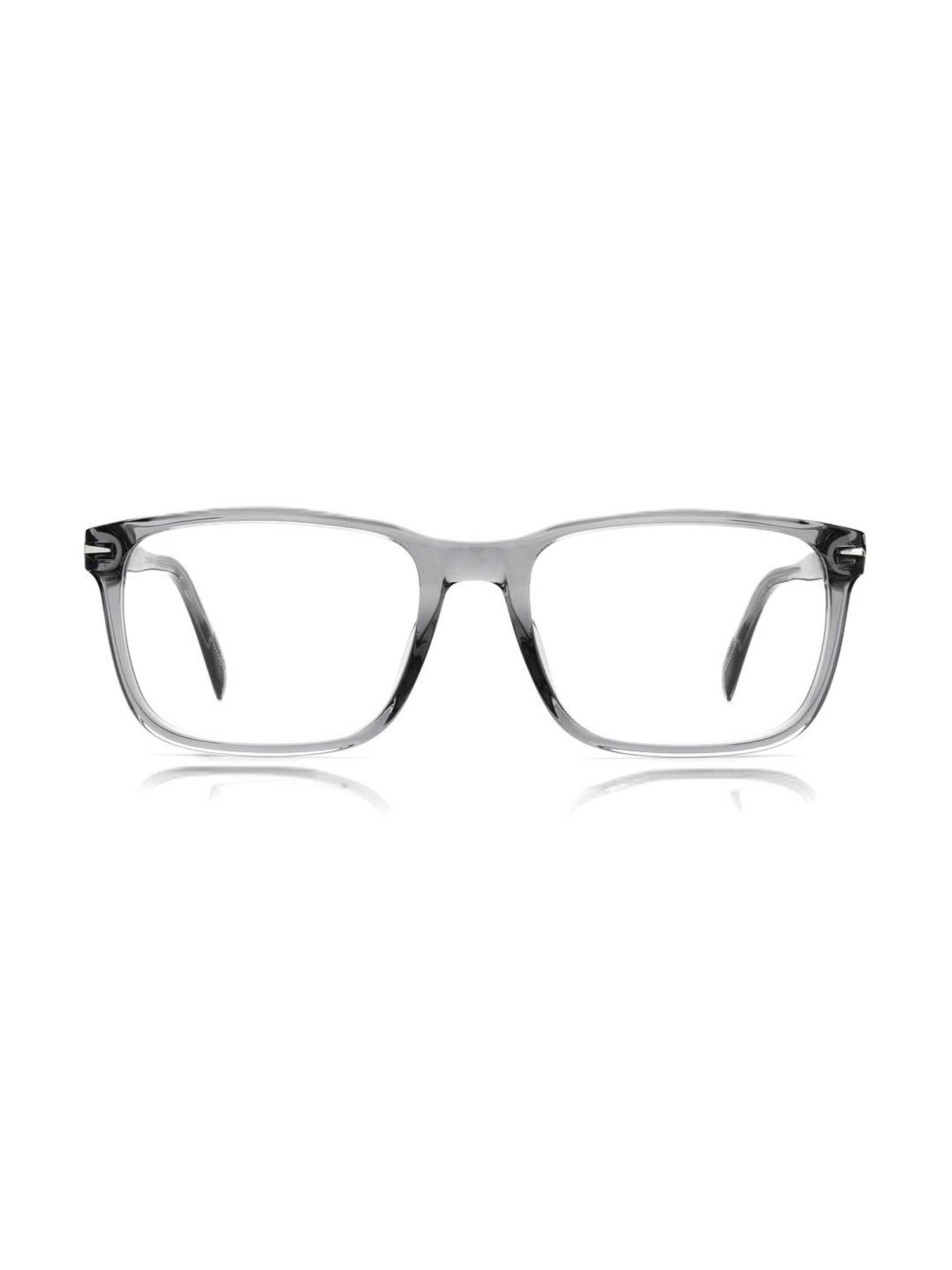 DAVID BECKHAM Grey Rectangular Eye Frames for Men