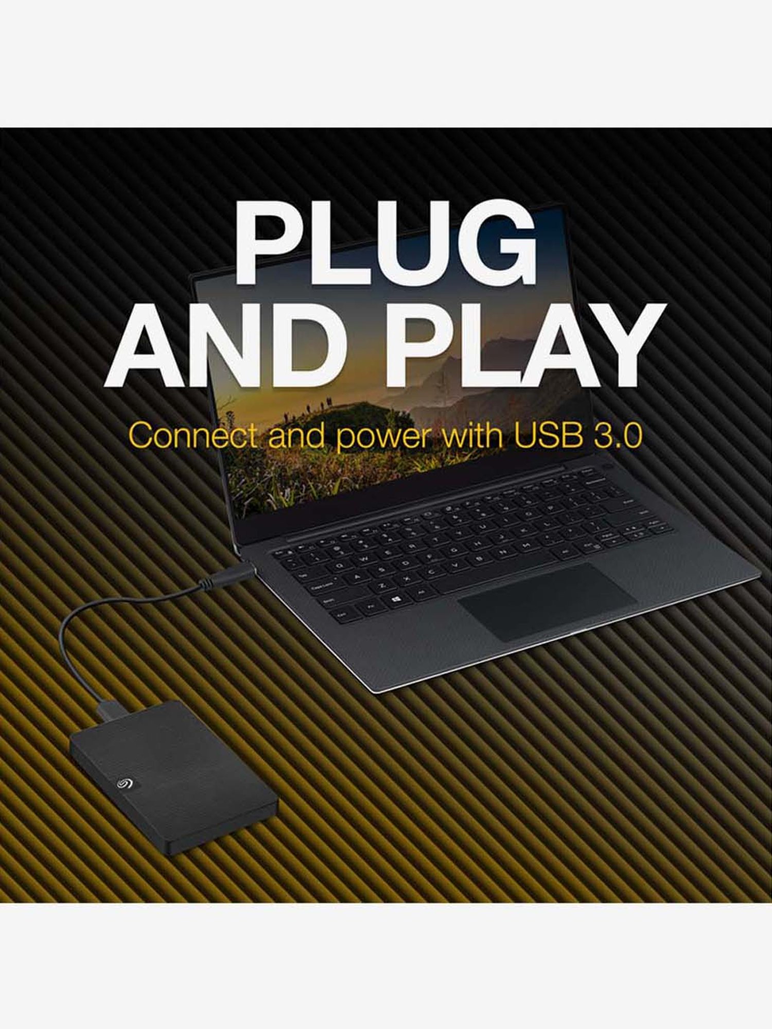 Seagate Expansion 2TB External HDD - USB 3.0 for Windows and Mac - STKM2000400