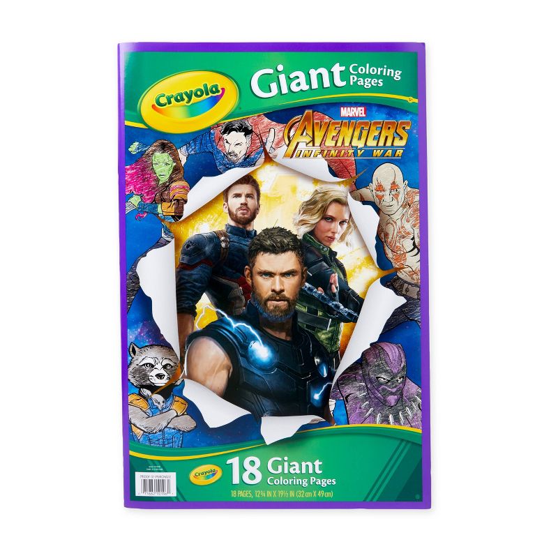 Crayola 18pg Avengers Giant Coloring Pages