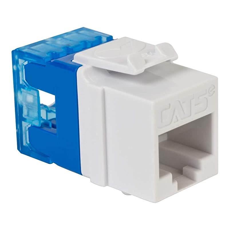 CAT5e RJ45 Keystone Jack for HD Style Red 25Pack