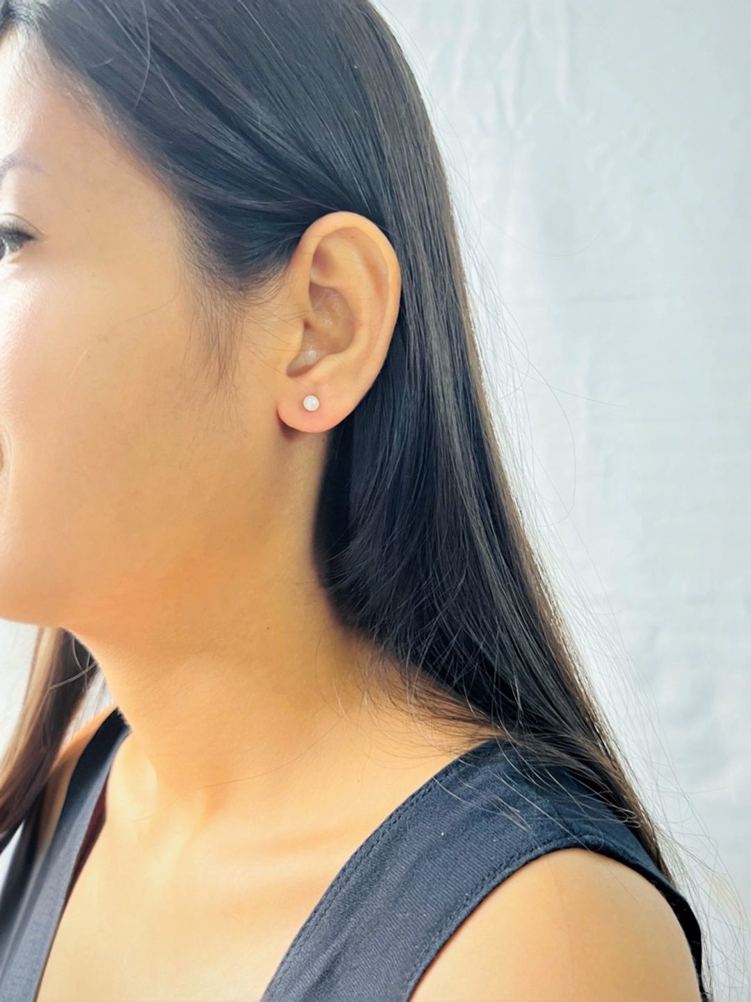 Arte Jewels 925 Sterling Silver Pearl Stud Earrings for Women Girls & Kids