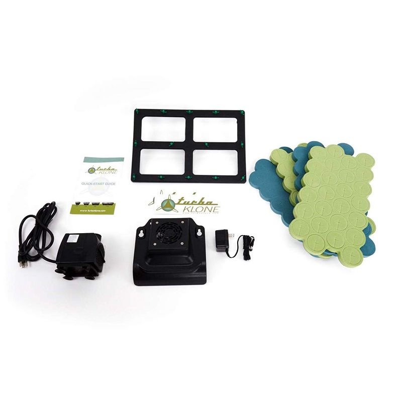 TurboKIone Elite 96 Site High Quality Growing Environment Aeroponic Cloner System with Colored Klone Collars