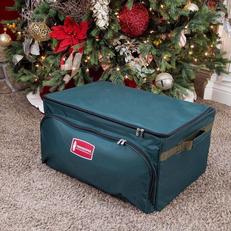 TreeKeeper 3 Tray Ornament Keeper Storage Bag with Front Pocket