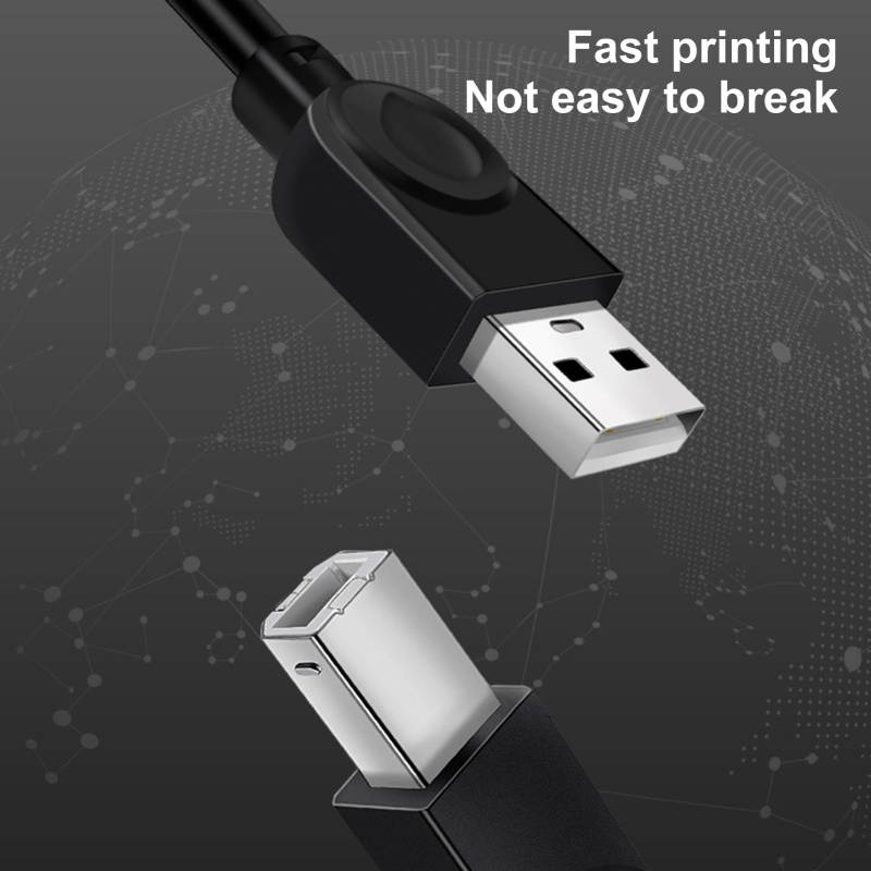 10M Portable USB2.0 Print Clear PVC High Speed Transfer Printer Cable Scanner Cord