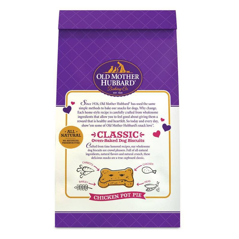 Old Mother Hubbard Wheat Free Classic Crunchy Chicken Pot Pie Biscuits Mini oven Baked Dog Treats