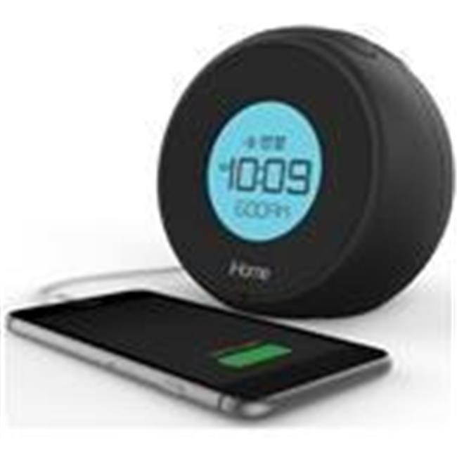 iHome iBT18BC Bluetooth Dual Alarm Clock with Speakerphone & USB (Black)