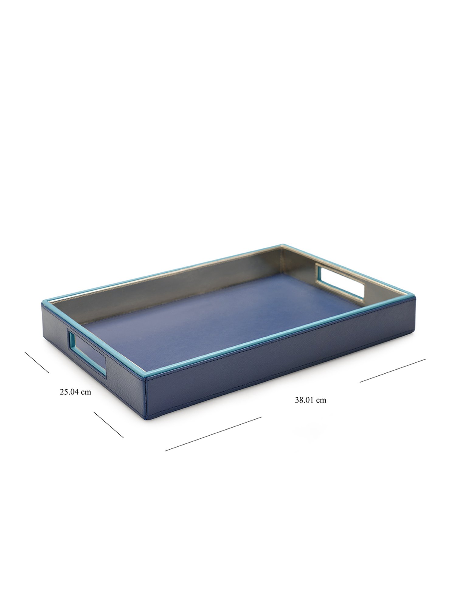 Pure Home and Living Blue MDF Solid Tray