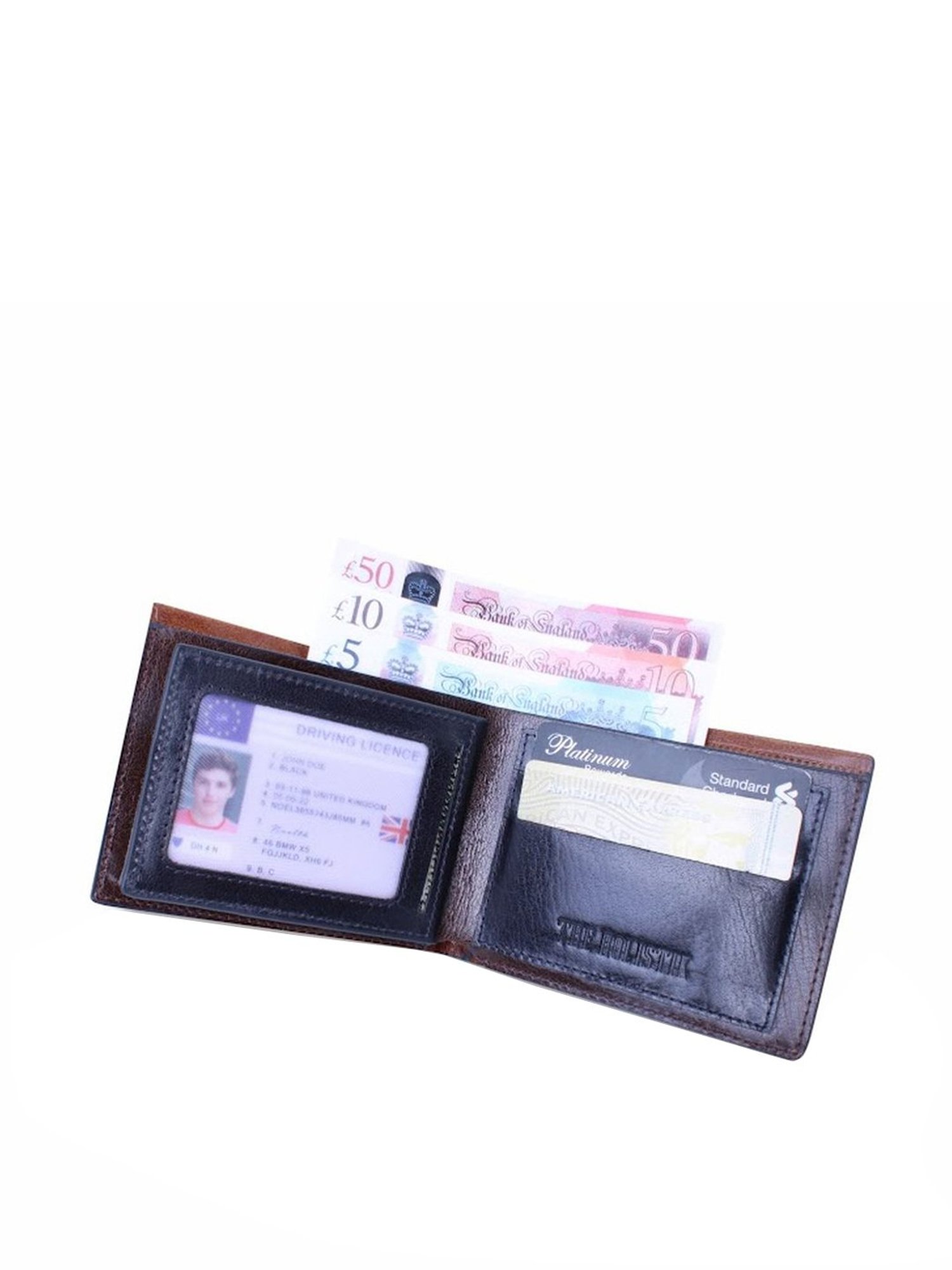 THE HOLISTIK Marvellous Tan Casual Leather Bi-Fold Wallet for Men