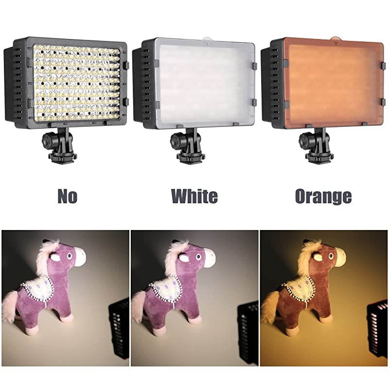 160 LED CN-160 Dimmable Ultra High Power Panel Digital Camera / Camcorder Video Light, LED Light for Canon, Nikon, Pentax, Panasonic,SONY, Samsung and Olympus Digital SLR Cameras