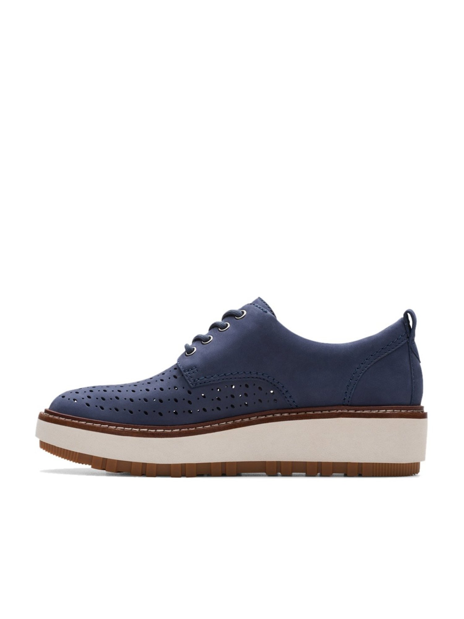 Clarks Women's OriannaW Navy Derby Shoes