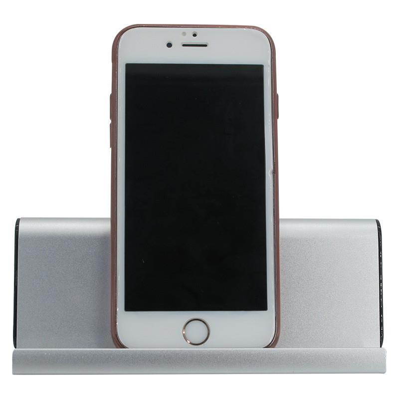 Fineblue Wireless Bluetooth Speaker with Viewing Stand Dock cradle Hifi Enhanced Bass for SmartPhone iPad support TF Card - Silver