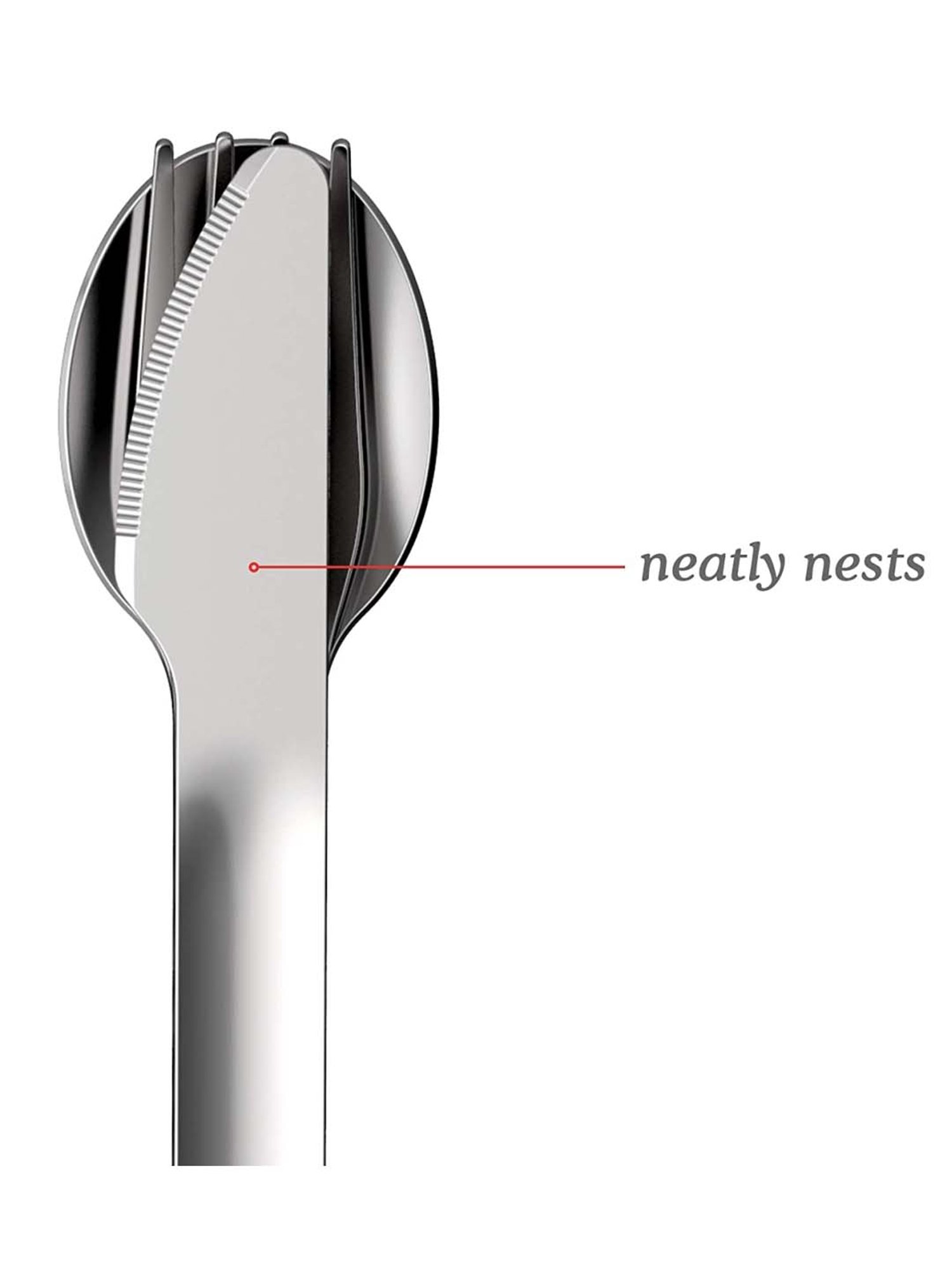 Zoku Green Stainless Steel Pocket Utensils - Set of 3