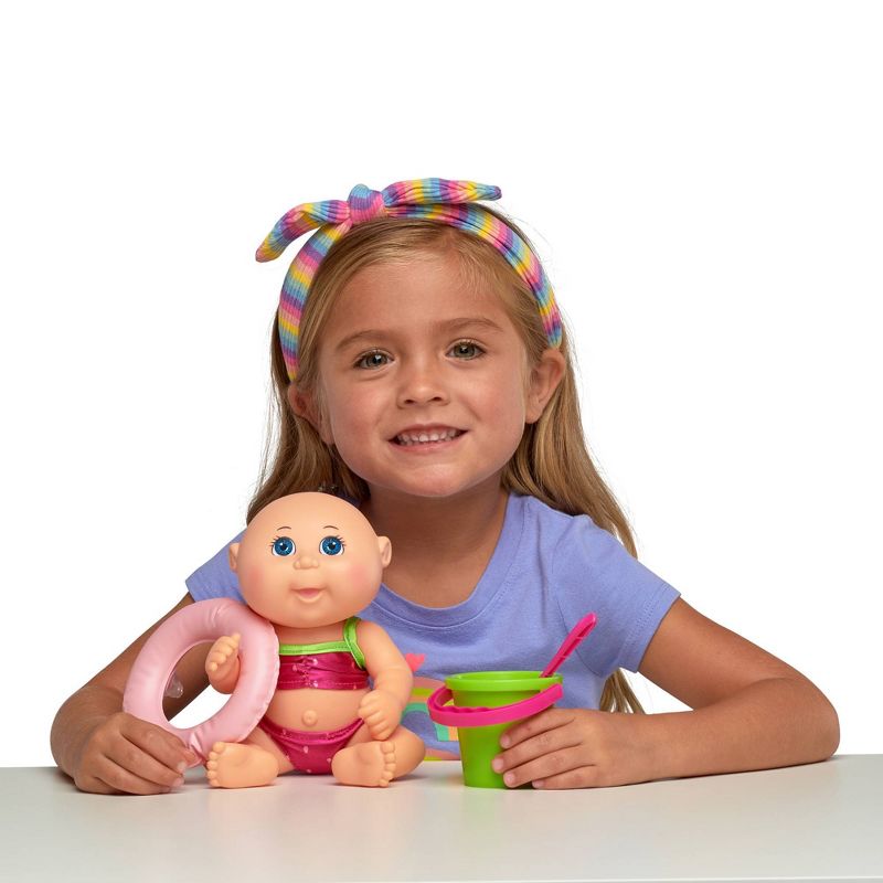 Cabbage Patch Kids 9" Deluxe Tiny Newborn Beach Time Watermelon Swimsuit - Blue Eyes