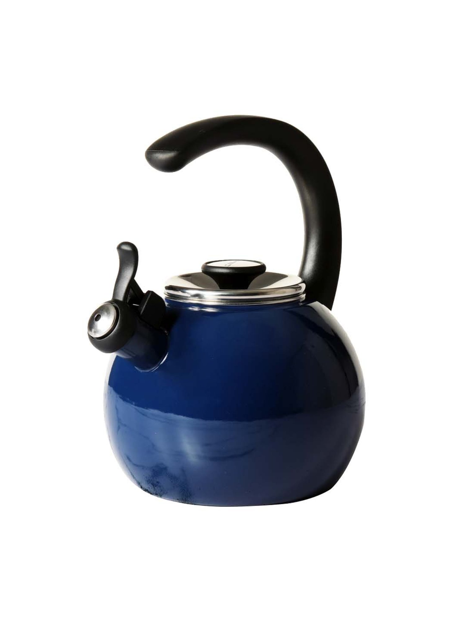Circulon Enamel Blue On Steel Whistling Tea Kettle (1.9 Liters)