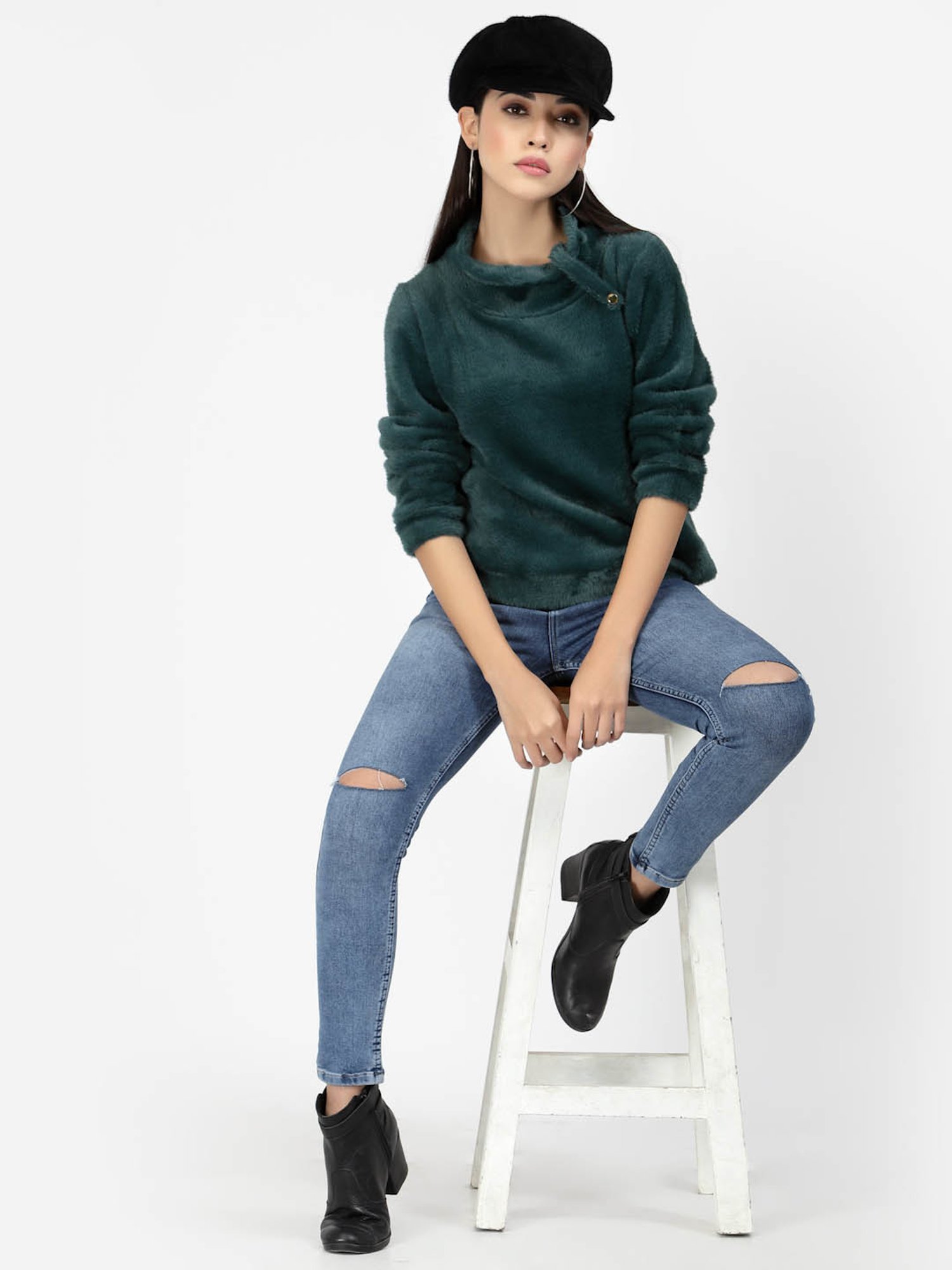 Juelle Dark Green Pullover
