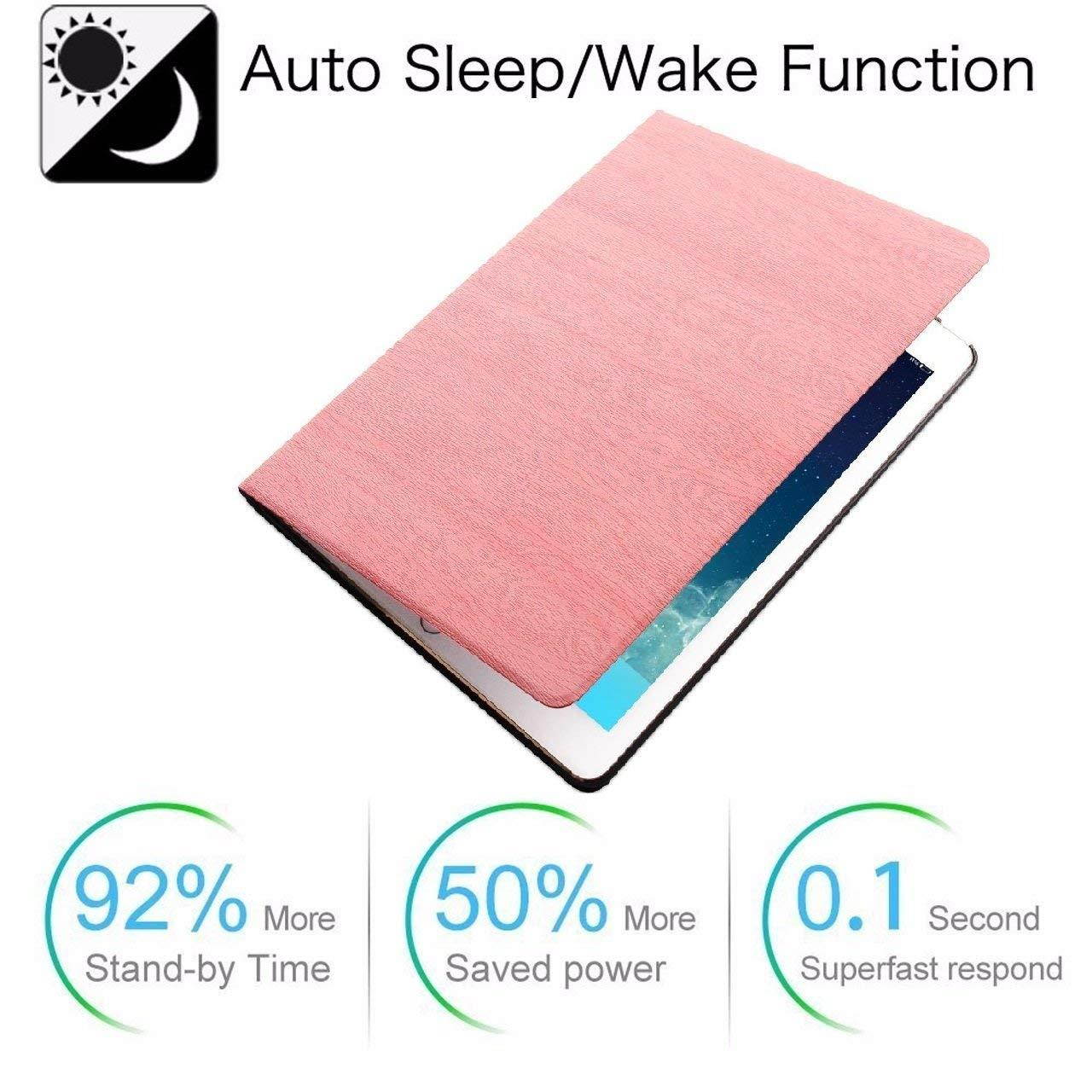 iPad Pro 10.5 Case Premium Shock Proof Ultra Slim Fit Smart Folio Protective DuraSafe Cover Auto Sleep/Wake, Multi-Angle Stand, Lightweight for Apple iPad Pro 10.5 Inch 2017 (A1701, A1709)- Light Pink