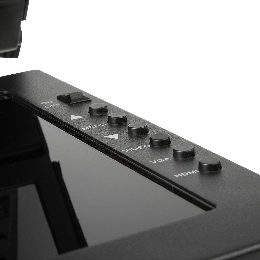 ikan pt1200 pt1200 12" portable teleprompter kit black