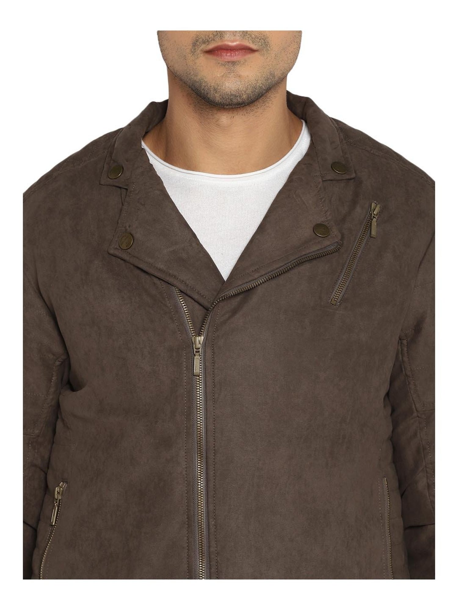 Red Chief Dark Brown Full Sleeves Jacket