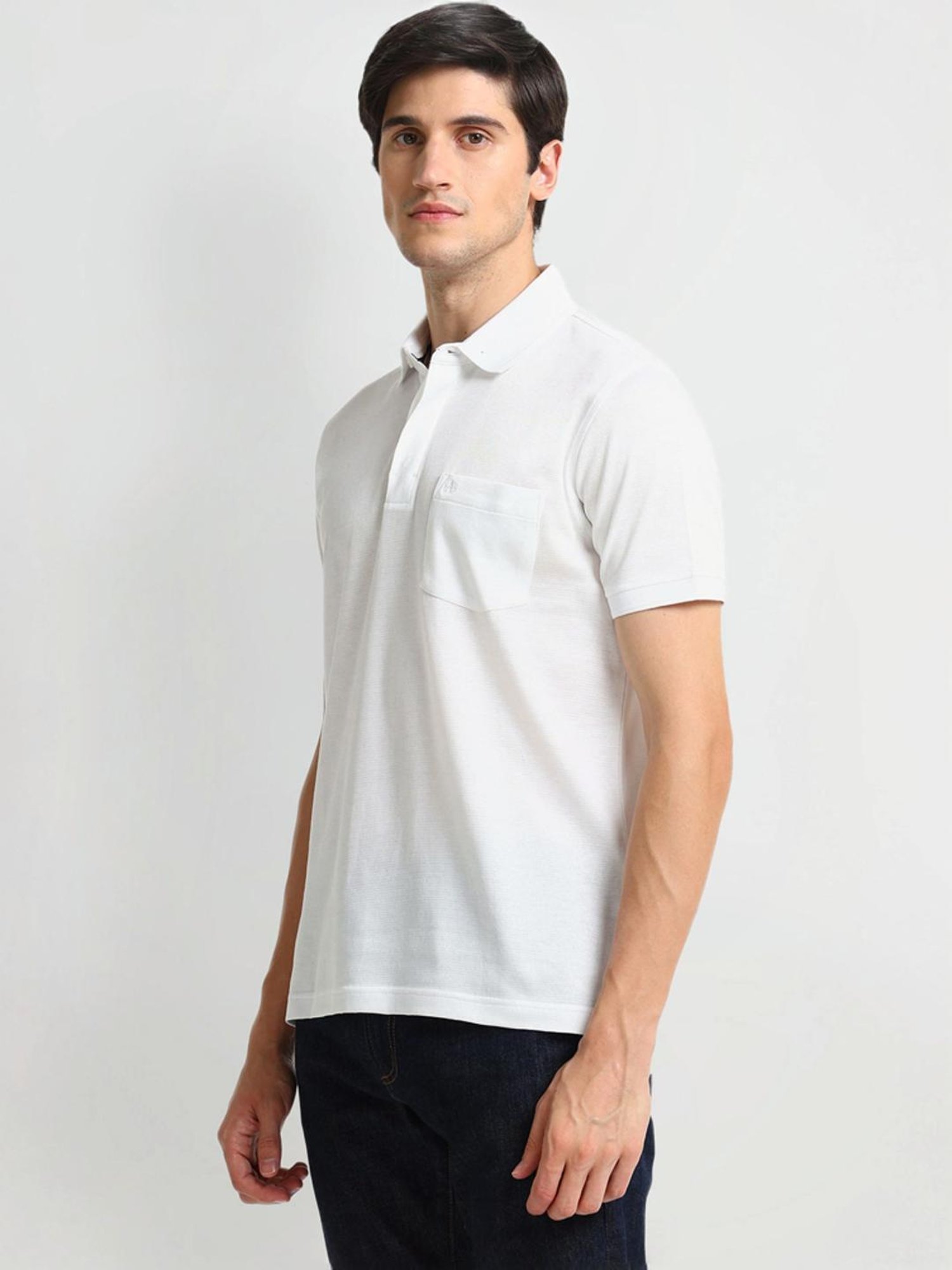 Arrow White Regular Fit Polo T-Shirt