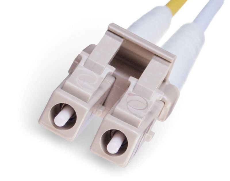 FiberCablesDirect - 2M OM4 LC LC Fiber Patch Cable | Bend Insensitive Plenum 100Gb Duplex 50/125 LC to LC Multimode Jumper 2 Meter (6.56ft) | Length Options: 0.5M-300M | 10/40/100g mmf lc-lc om4-lc-lc