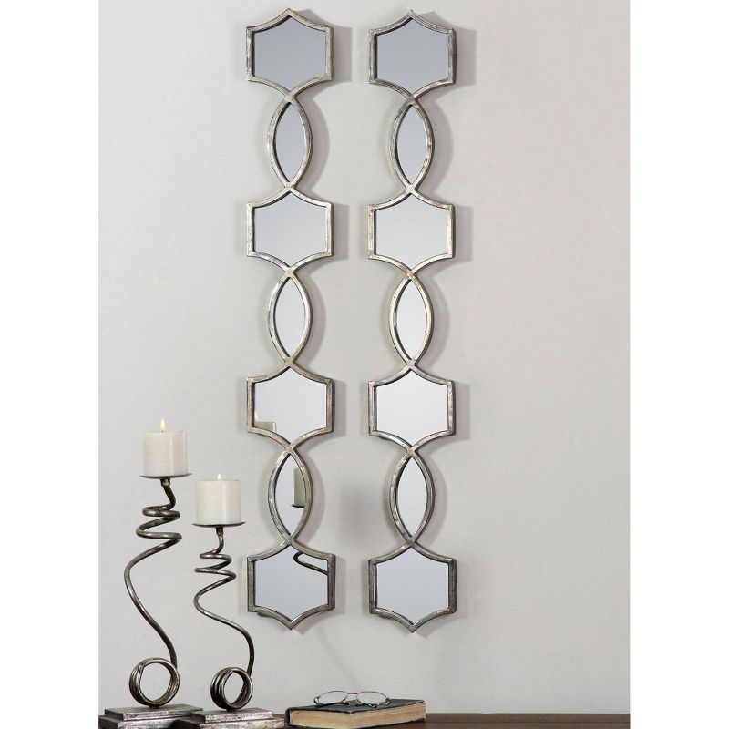 Oval Vizela Metal Mirrors Set of 2 Silver - Uttermost