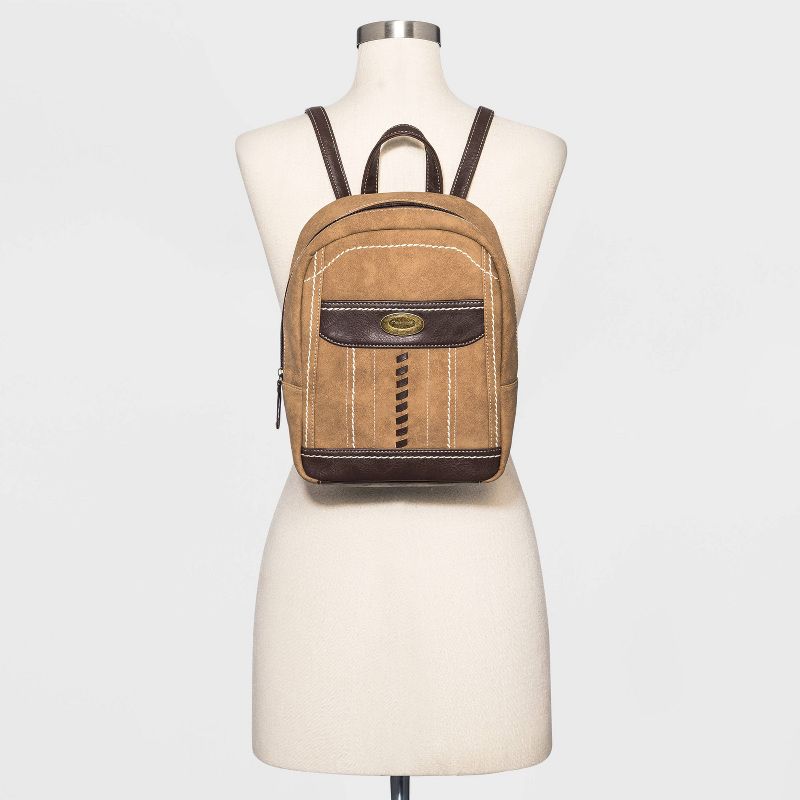 Concept Zip Closure Backpack - Brown