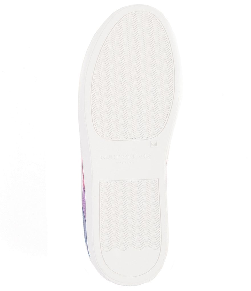 Kurt Geiger London Lane Metallic Rainbow Stripe Lace-Up Sneakers