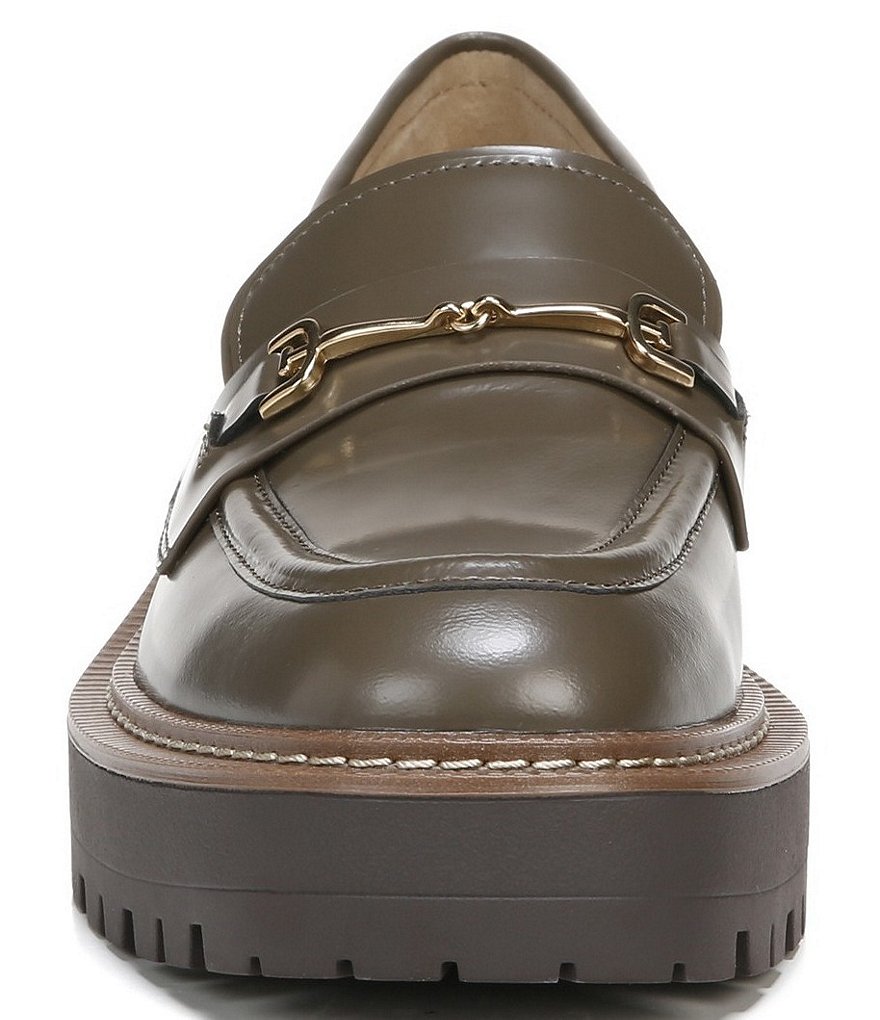 Sam Edelman Laurs Leather Bit Buckle Lug Sole Loafers