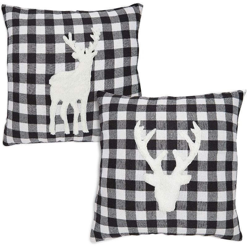 2pk Mina Victory Life Styles Solid Velvet Pillow Covers Brown - Nourison