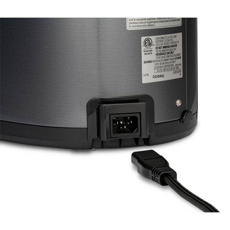 Zojirushi CD-NAC40BM Micom Water Boiler & Warmer - Metallic Black