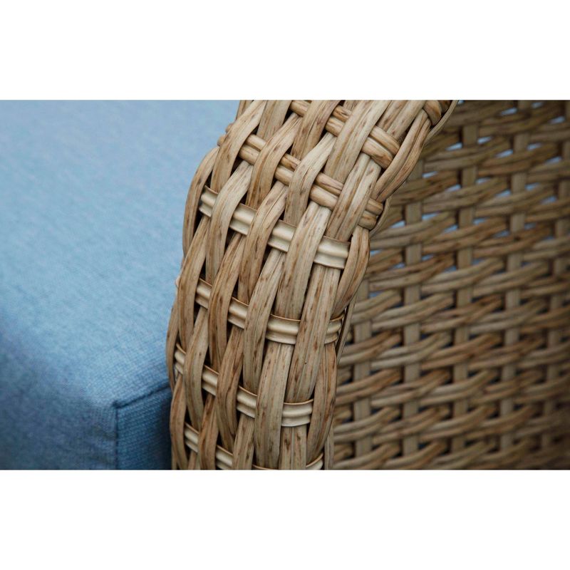 Tupelo 4pc Sunbrella Deep Seating Set Blue - Canopy Home and Garden