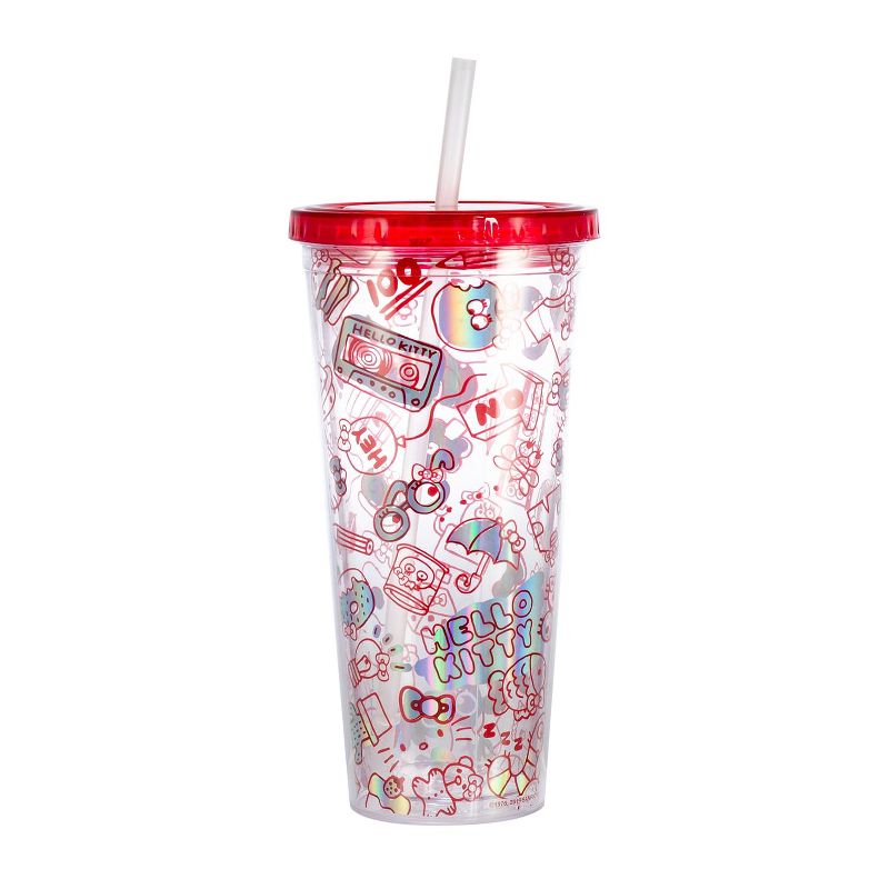 Seven20 Hello Kitty Doodles 22oz Carnival Cup with Straw & Lid