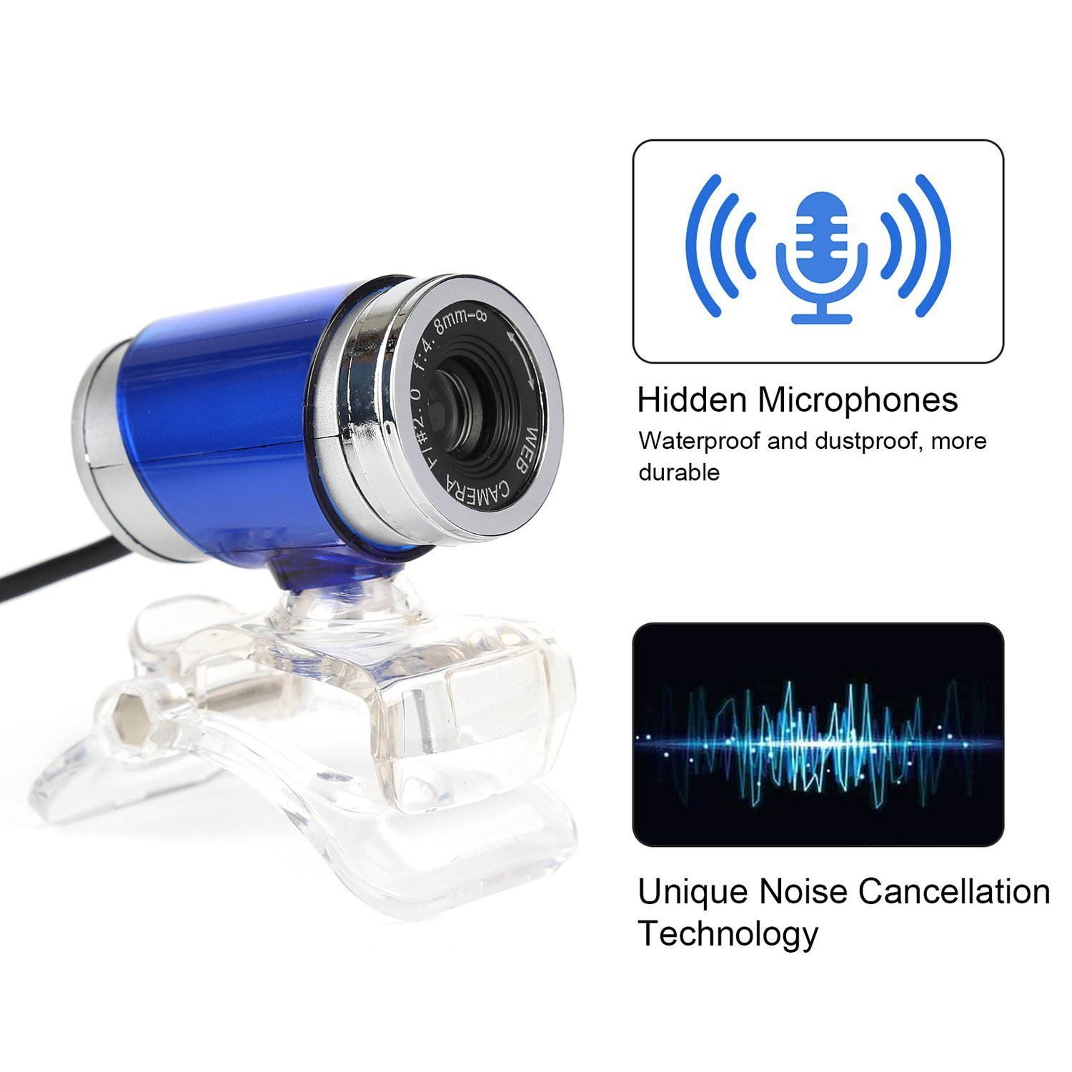 Zgeer HD Webcam,USB 2.0 Digital Video Webcamera for Computer PC Laptop.