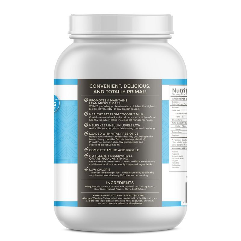 Primal Kitchen Primal Fuel Protein Powder - Vanilla Coconut - 32oz