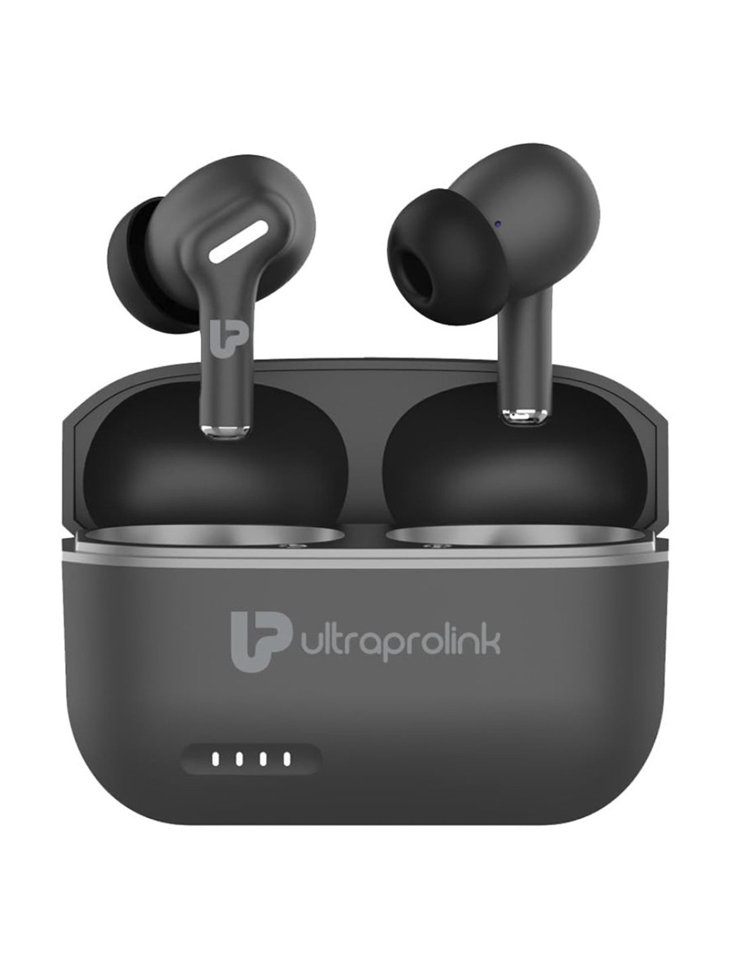 ULTRAPROLINK UM1145 Bluetooth Earbuds with AI ENC Quad Mic & 16H Playtime (Black, True Wireless)