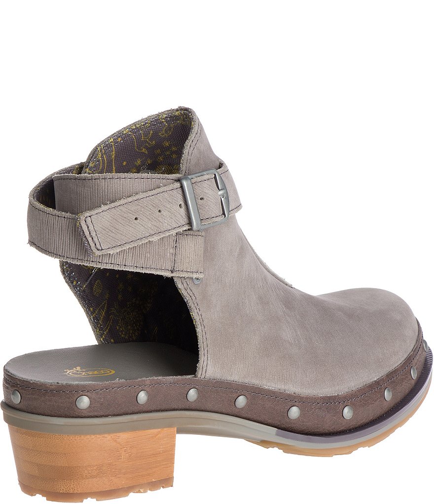 Chaco Cataluna Leather Studded Clogs