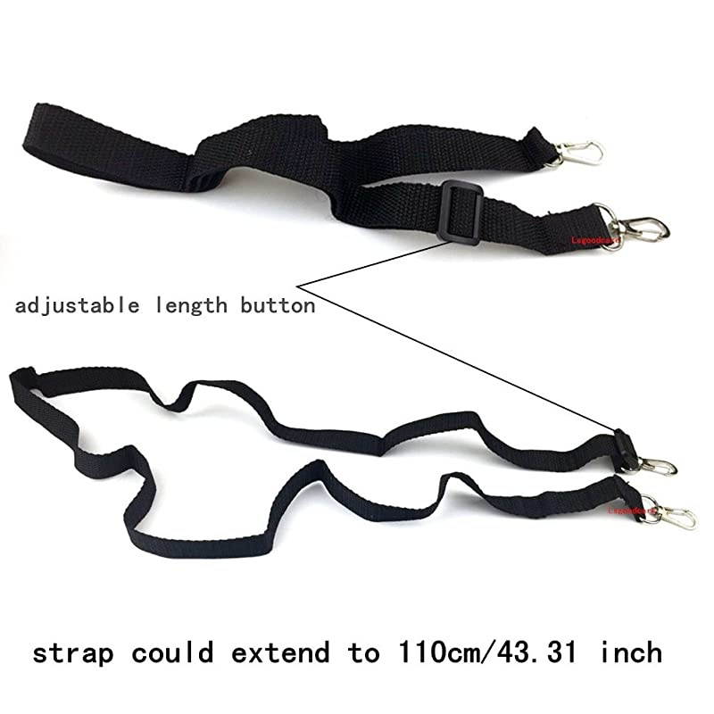 Black Hard Leather Carrying Holder Holster Case with Adjustable Shoulder Strap Compatible for Motorola CB Ham 2 Way Radio GP338 GP339 PRO7450 PRO7350 HT1250 GP328 GP340 Walkie Talkie by