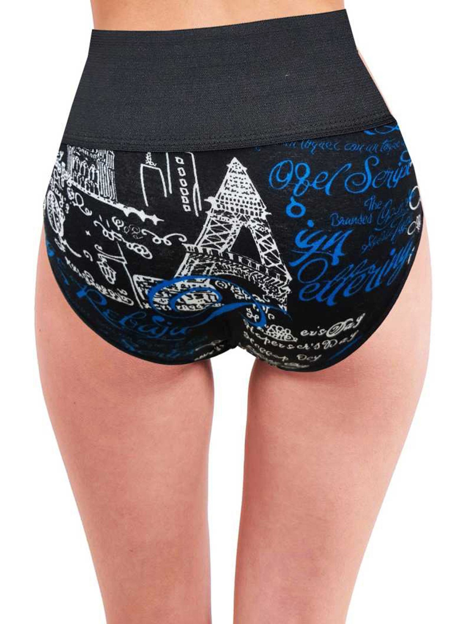 AROUSY Black Printed Hipster Panties - Pack Of 3