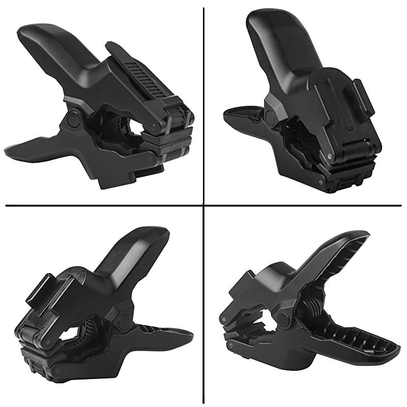 Jaws Flex Clamp Mount with Adjustable Gooseneck Compatible with Gopro Hero 8 Hero 7 Hero 6 5 4 2018 Session Fusion 3+ 3 2 1 DJI Osmo Xiaomi Yi Camera Mounts and Supports